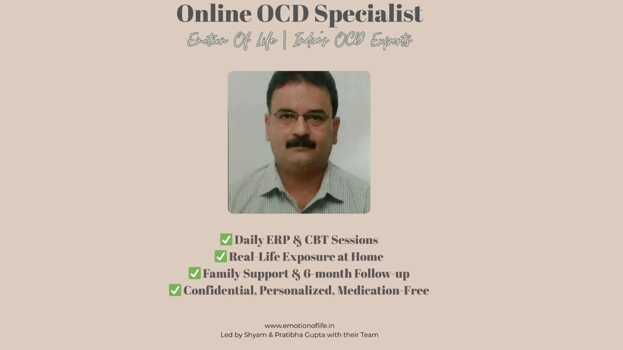OCD Specialist and Therapist at Emotion of Life offering personalized CBT and ERP therapy for lasting recovery.