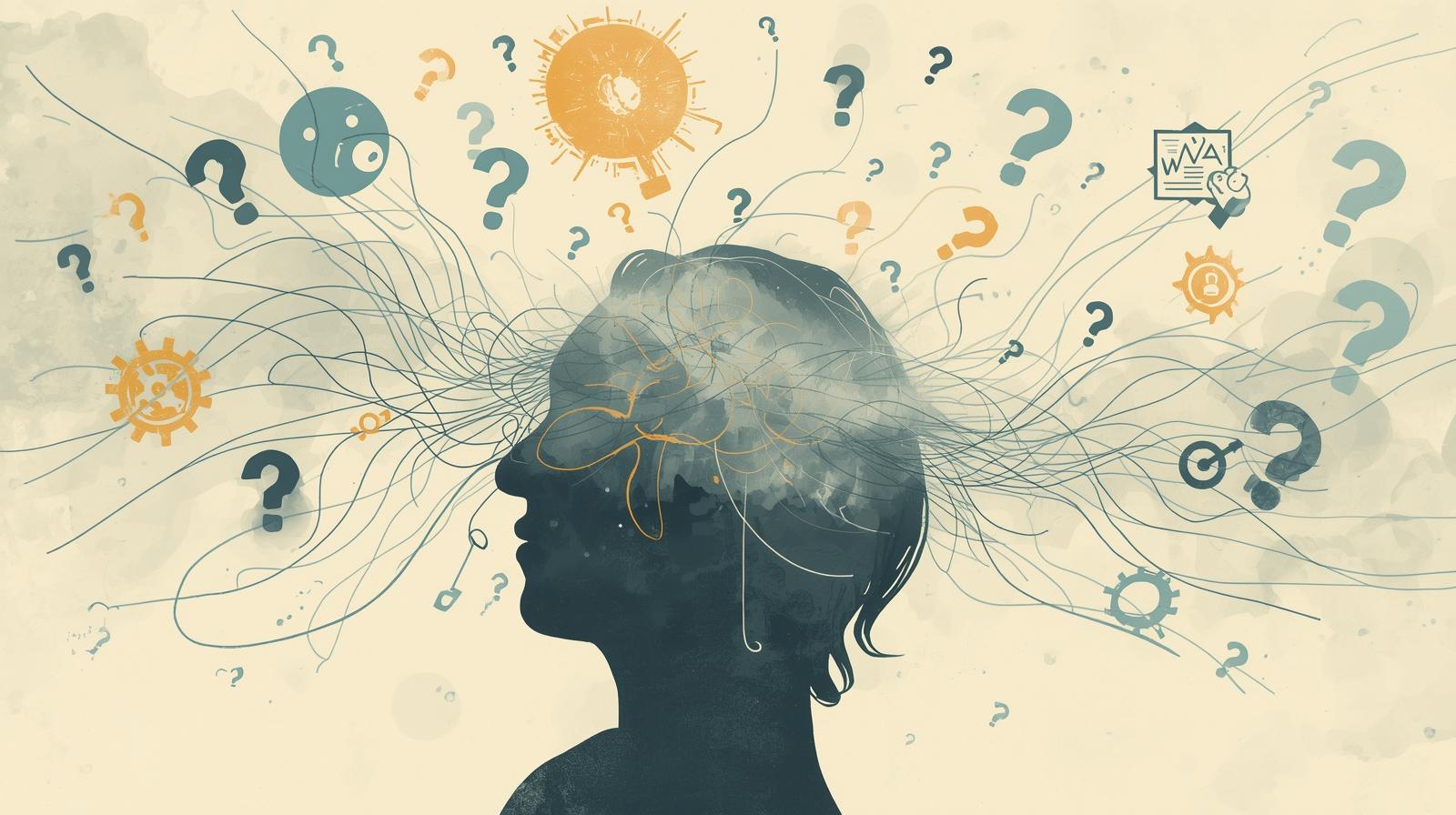 Brain fog in OCD showing difficulty in focus and mental clarity