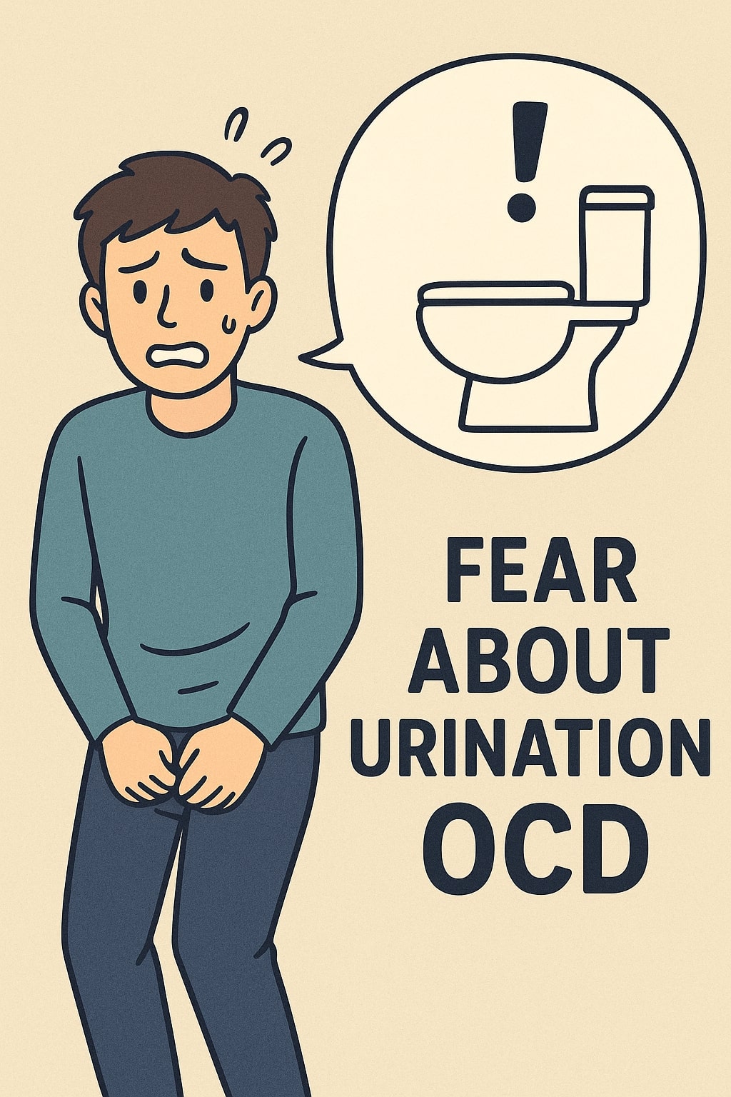 Child experiencing anxiety due to obsessive fear about urination.