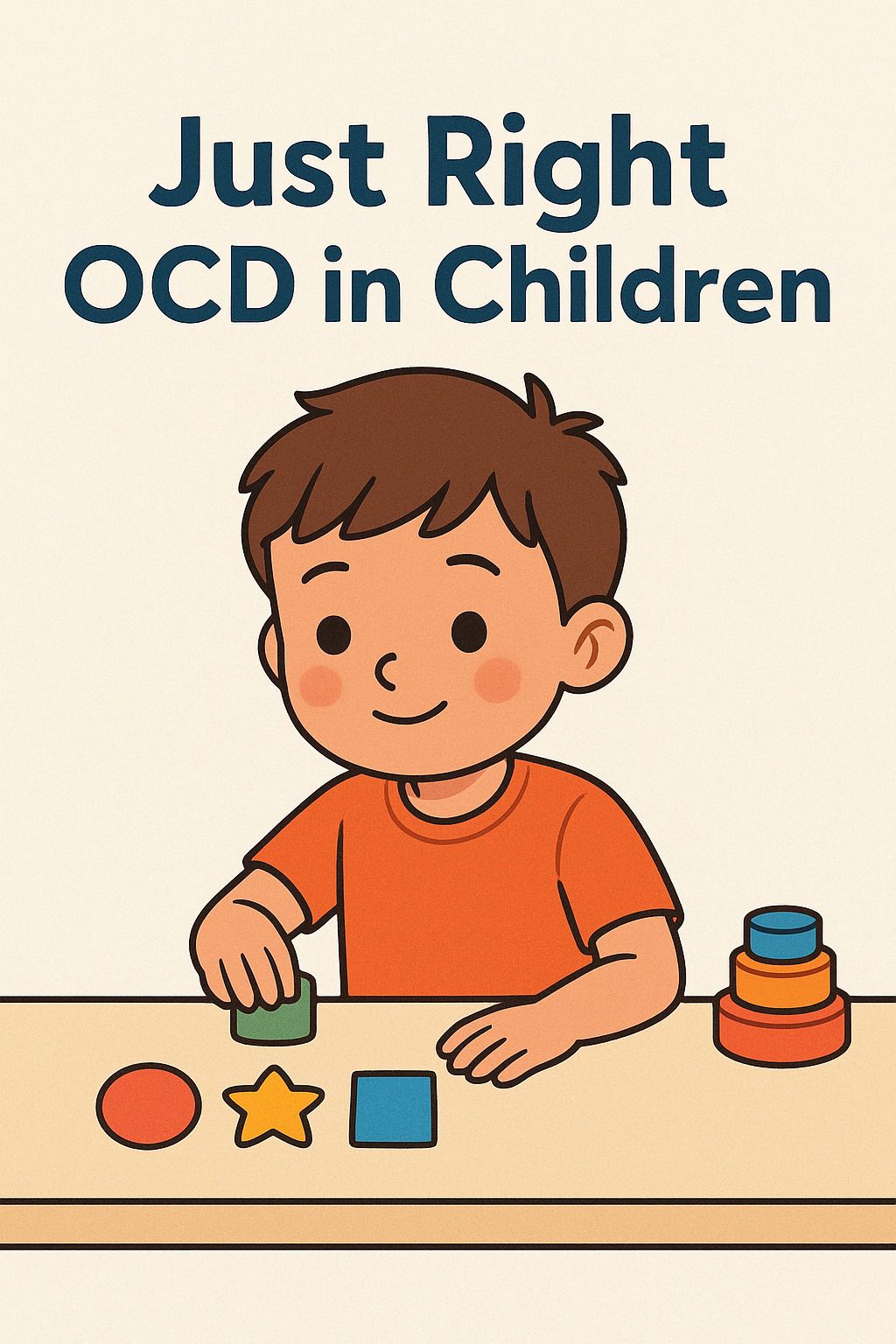 Child experiencing Just Right OCD with a strong need for order and perfection