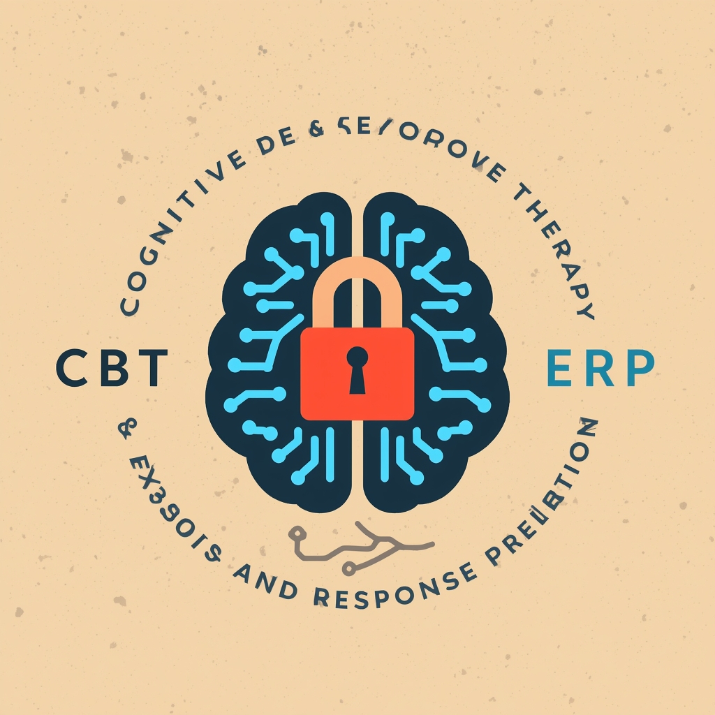 Illustration of CBT and ERP techniques for OCD recovery at Emotion of Life