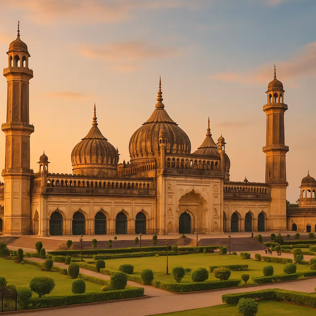 Bara Imambara in Lucknow during golden hour, used as a visual backdrop for OCD Treatment in Lucknow.