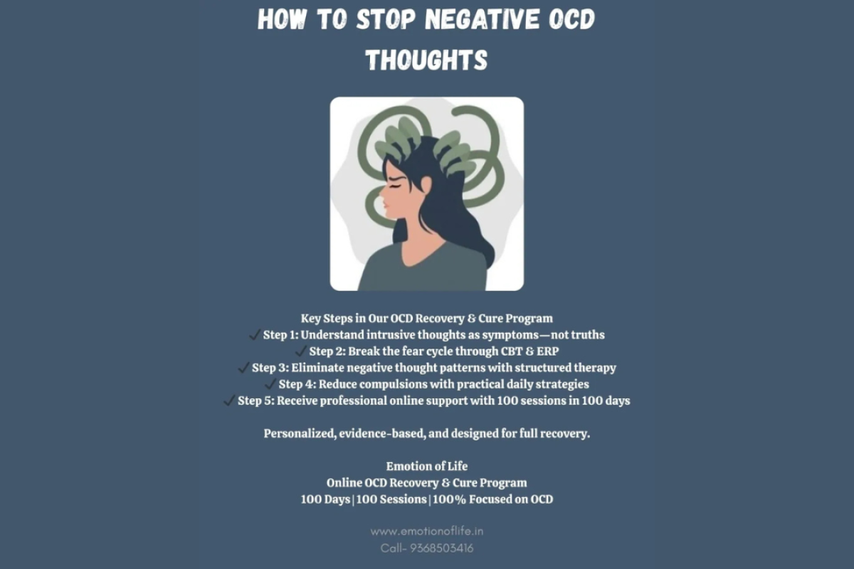 How to Stop Negative Thoughts with CBT and ERP Therapy at Emotion of Life